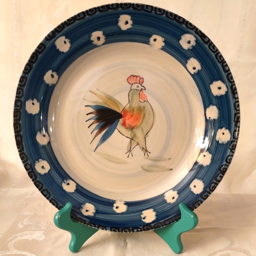 Royal Norfolk rooster plate